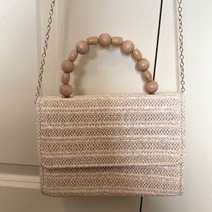 Straw crossbody purse